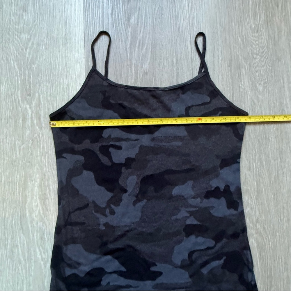 George Fitted Black Camo with Neon Yellow Graphic Camisole Women’s M Streetwear - Picture 5 of 5